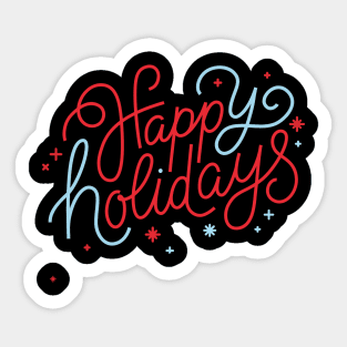 Happy Holidays Sticker